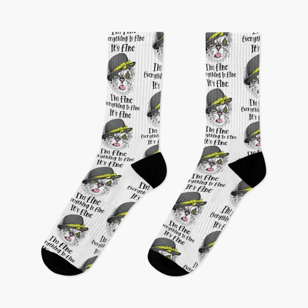 Item preview, Its Fine Im Fine Everything Is Fine Christmas Funny Cat, Funny  Women designed and sold by zacben.