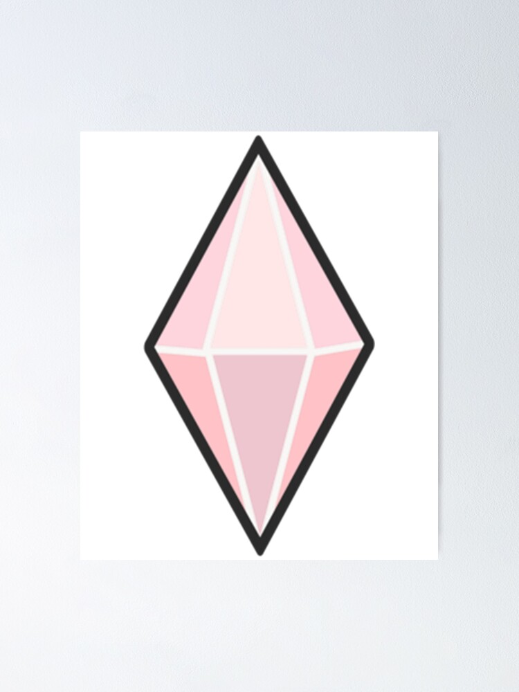 Pink Plumbob Sims 4 Poster For Sale By Opasmarc Redbubble