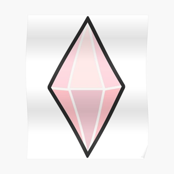 Pink Plumbob Sims 4 Poster For Sale By Opasmarc Redbubble