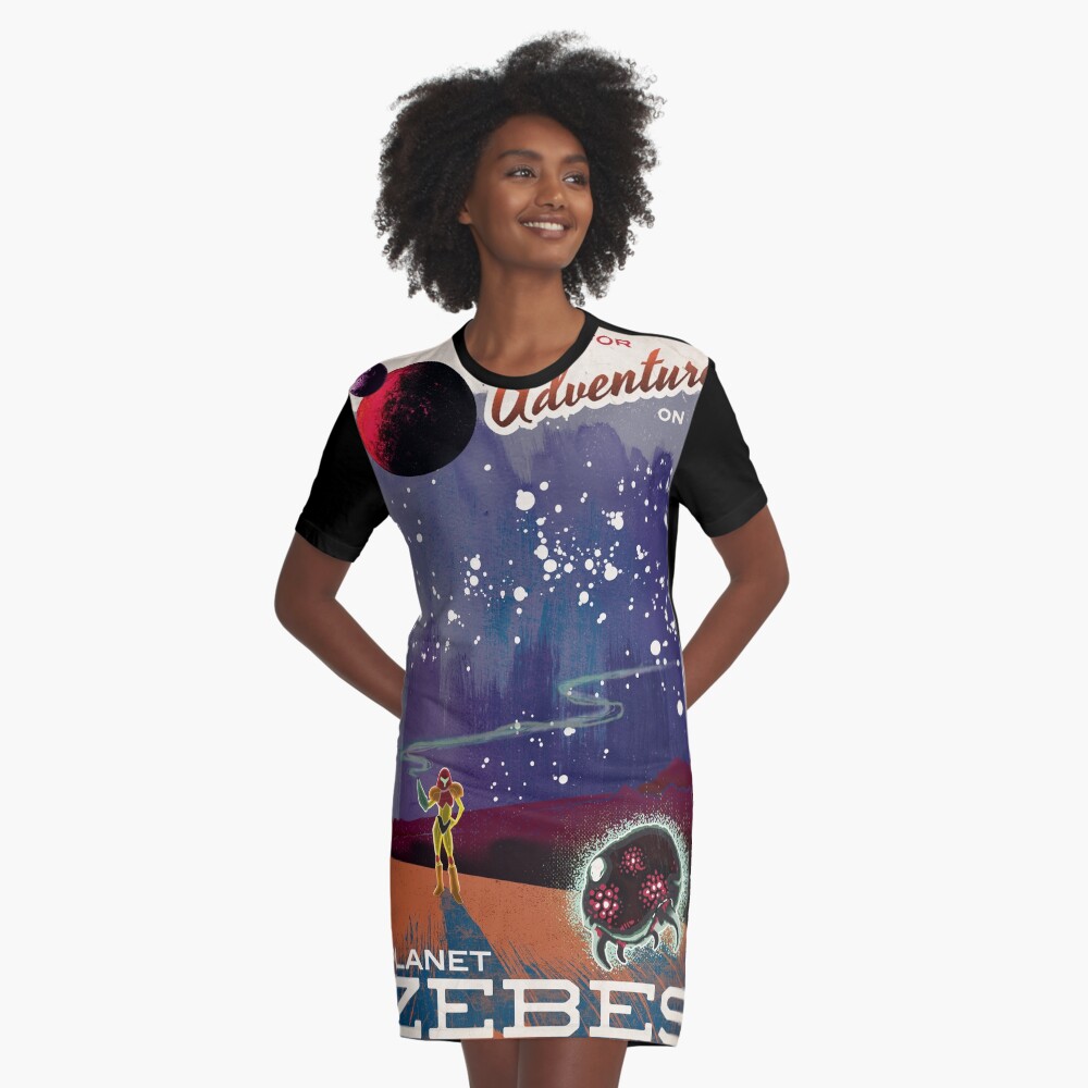 Item preview, Graphic T-Shirt Dress designed and sold by TheRetroVGers.