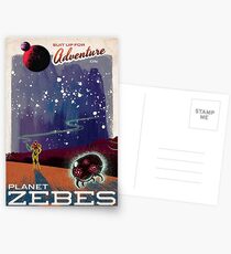 Metroid Travels to Planet Zebes Postcards