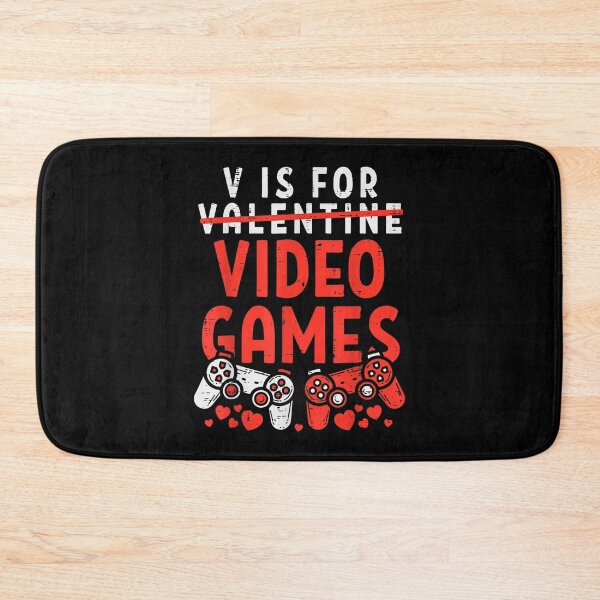 Item preview, V Is For Video Games Funny Valentine Day Gamer Boy Men Gifts  designed and sold by jennifera11.