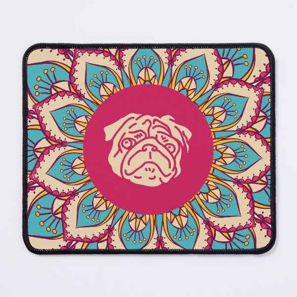 Item preview, Colorful Pug Mandala designed and sold by momofdoggos.