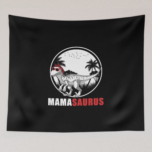 Item preview, Mamasaurus Velociraptor Dinosaur Plaid Headscarf Sunglasses designed and sold by StrongShirts.