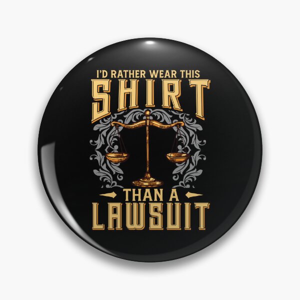 Item preview, I'd Rather Wear This Shirt Than A Lawsuit Funny Lawyer designed and sold by StrongShirts.