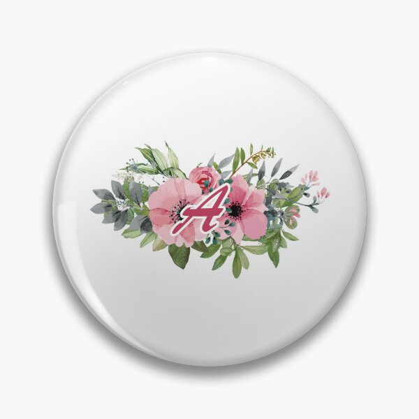 Item preview, A : Floral Initial Wreath Monogram A designed and sold by EasilyShop.