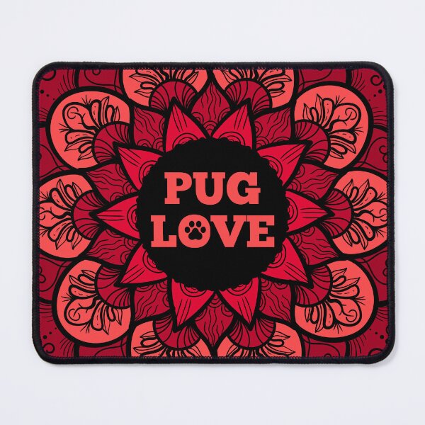 Item preview, Red Pug Mandala designed and sold by momofdoggos.
