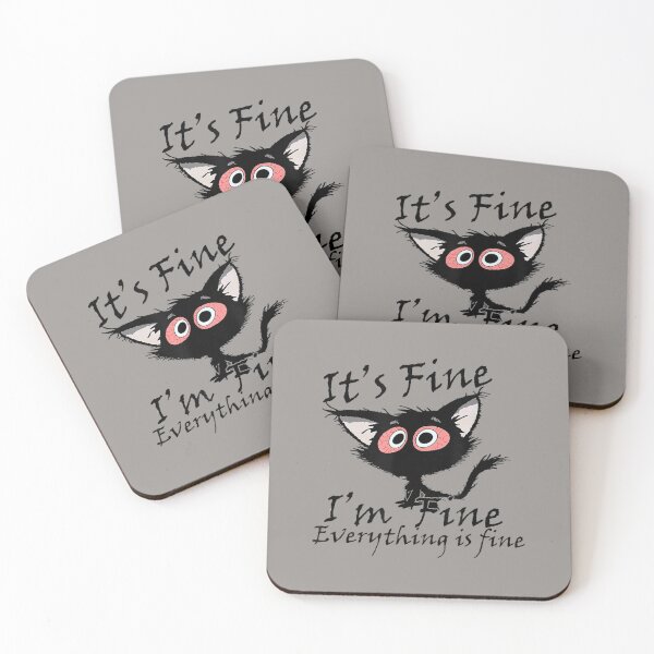 Item preview, Mens Its Fine Im Fine Everything Is Fine Meme, Funny cat Its Fine designed and sold by zacben.