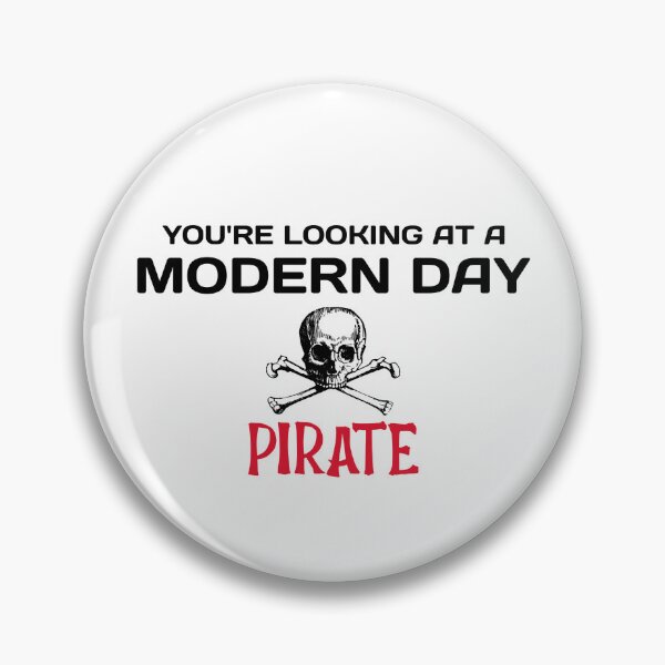 Item preview, Amputee modern day pirate funny slogan black font designed and sold by NerdnGeekshop.