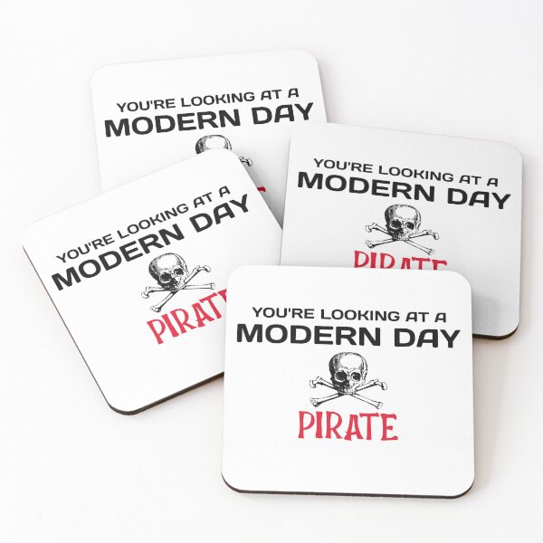 Item preview, Amputee modern day pirate funny slogan black font designed and sold by NerdnGeekshop.