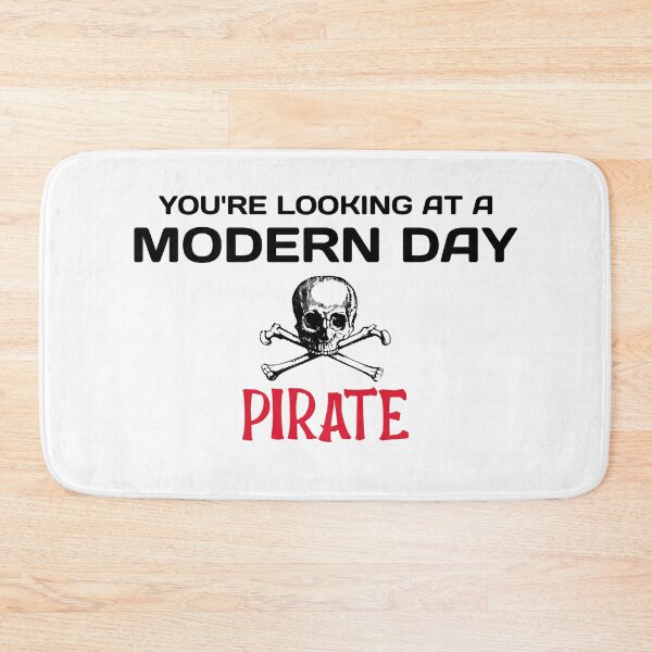 Item preview, Amputee modern day pirate funny slogan black font designed and sold by NerdnGeekshop.