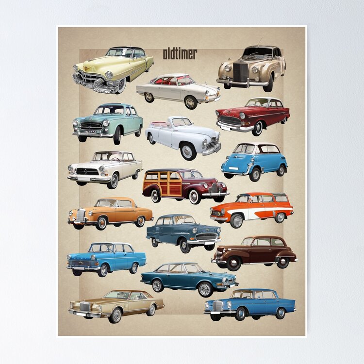 poster. coches clásicos. nuevo - Buy Other objects made of paper on  todocoleccion