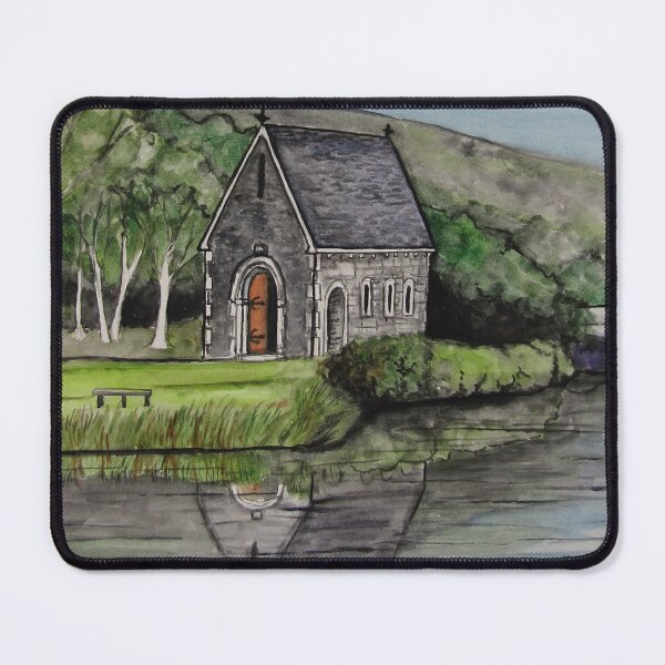 Item preview, St, Finbarrs Oratory, Gougane Barra, County Cork. Watercolor on 29.7 x 42cm watercolor paper designed and sold by crowleyronan123.