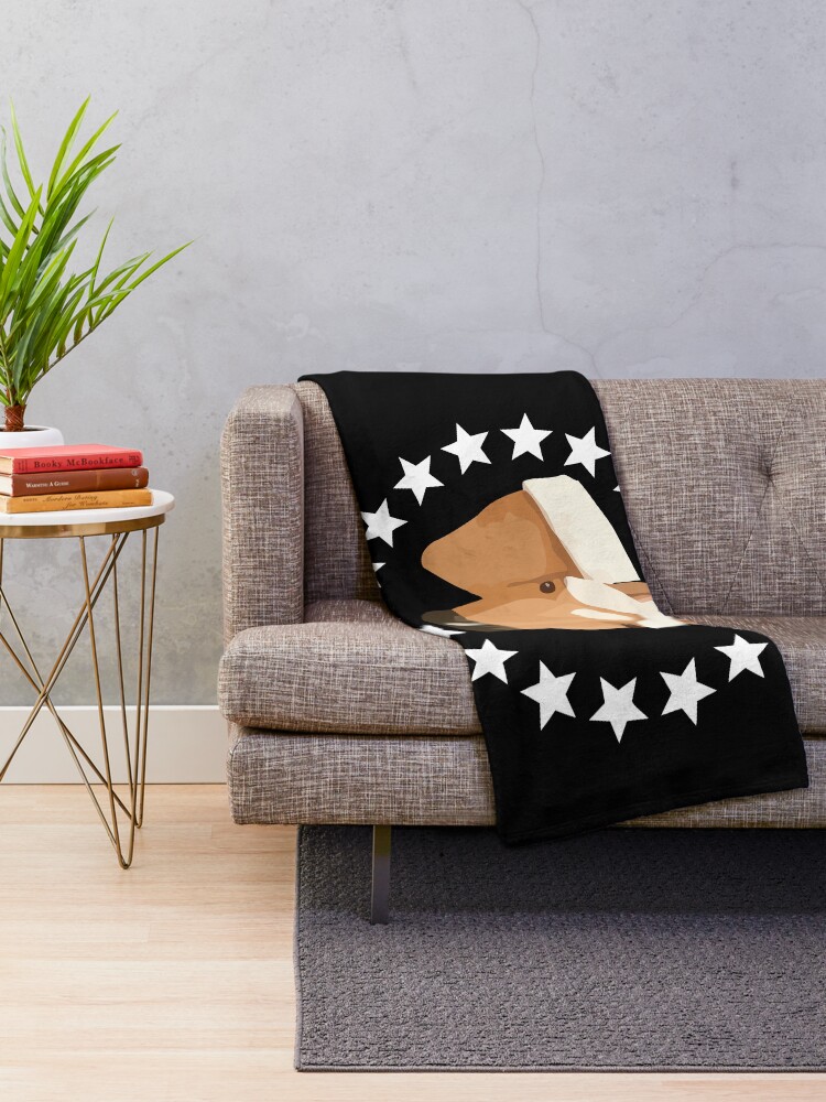 "Harlow And Popcorn Merch Popcorn The Pony" Throw Blanket for Sale by