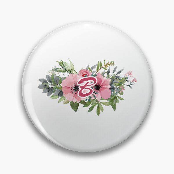 Item preview, B : Floral Initial Wreath Monogram B designed and sold by EasilyShop.