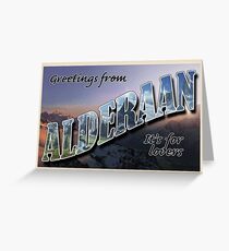 Alderaan Postcard Greeting Card