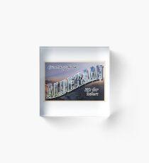 Alderaan Postcard Acrylic Block