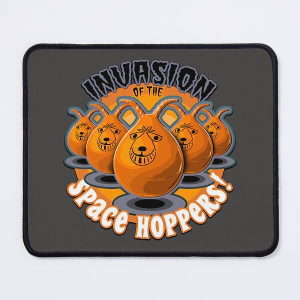 Item preview, INVASION of the Space Hoppers (Classic 70s Toy) - Orange Bounce Hopper - Vintage Seventies Retro  designed and sold by RetroTeeStudio.
