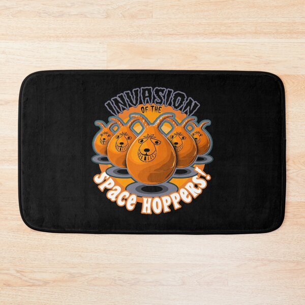 Item preview, INVASION of the Space Hoppers (Classic 70s Toy) - Orange Bounce Hopper - Vintage Seventies Retro  designed and sold by RetroTeeStudio.