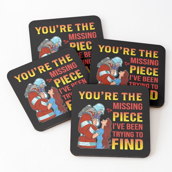 Item preview, Firefighter You're The Missing Piece I've Been Trying To Find designed and sold by verdecuddly.