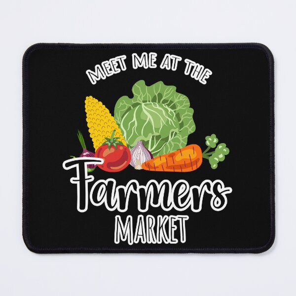 Item preview, Meet me at the Farmers market on black designed and sold by NeoLab Society.