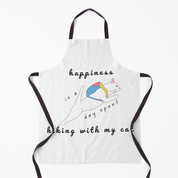 Item preview, happiness is a day spent hiking with my cat designed and sold by jassine11.