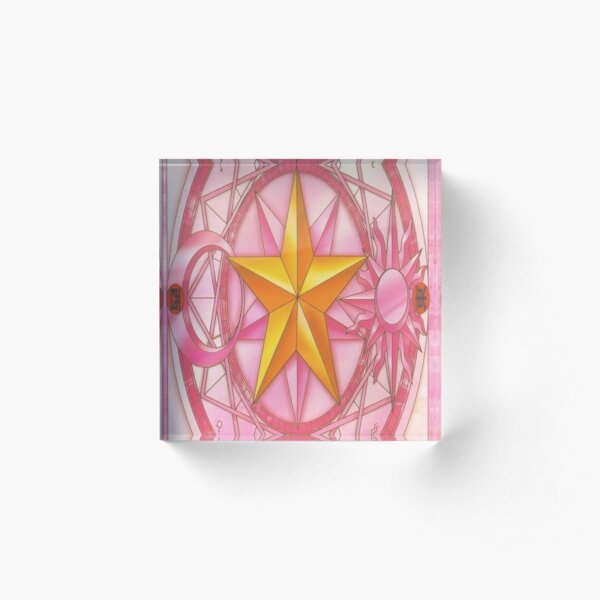 Sakura Card Design - Cardcaptor Sakura Acrylic Block