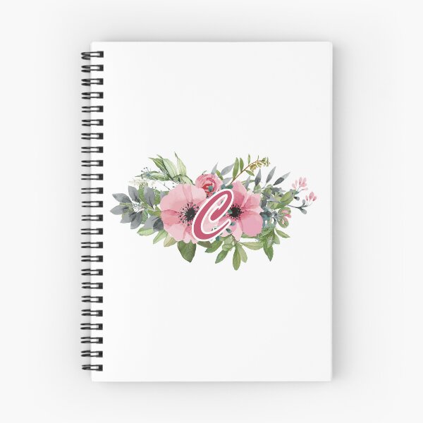 Aperçu de l'œuvre C : monogramme de couronne initiale florale C créée et vendue par EasilyShop.