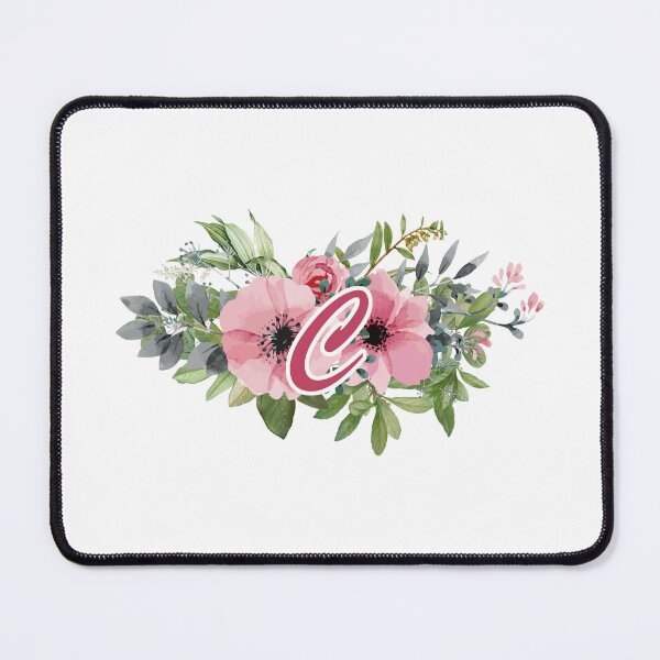 Item preview, C : Floral Initial Wreath Monogram C designed and sold by EasilyShop.