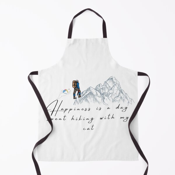 Item preview, happiness is a day spent hiking with my cat designed and sold by jassine11.