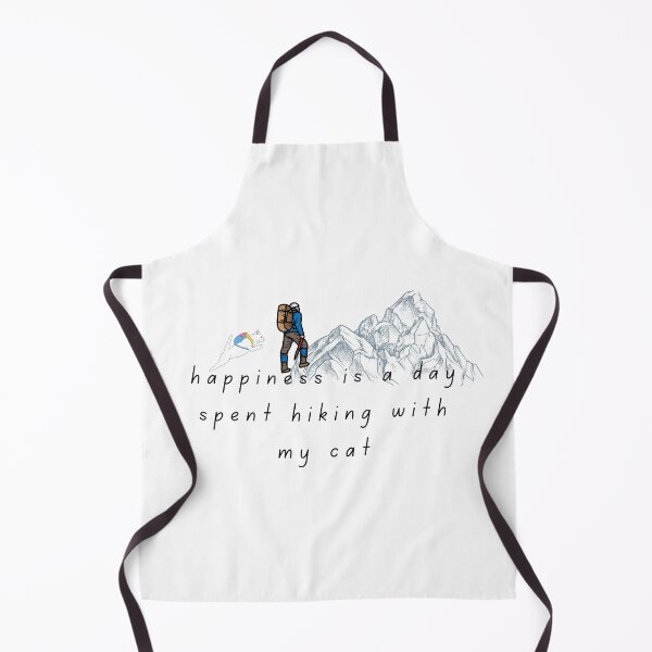Item preview, happiness is a day spent hiking with my cat designed and sold by jassine11.