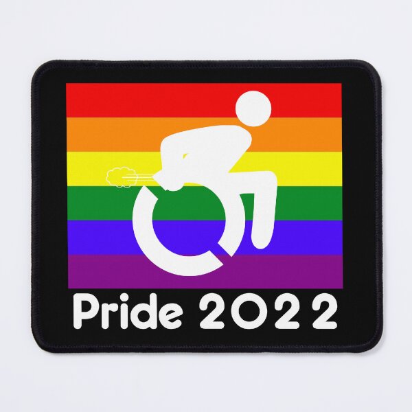 Item preview, Handicap Gay Pride 2022 designed and sold by roadworkplay.