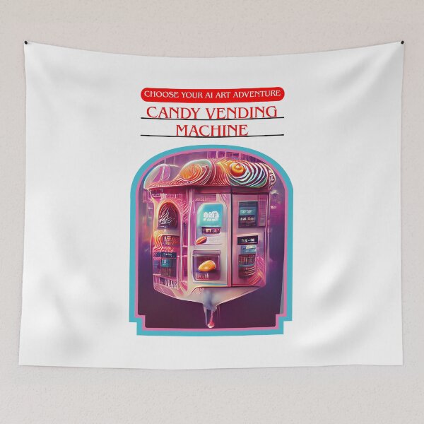Item preview, AI Generated Art Candy Vending Machine designed and sold by patricklevar.