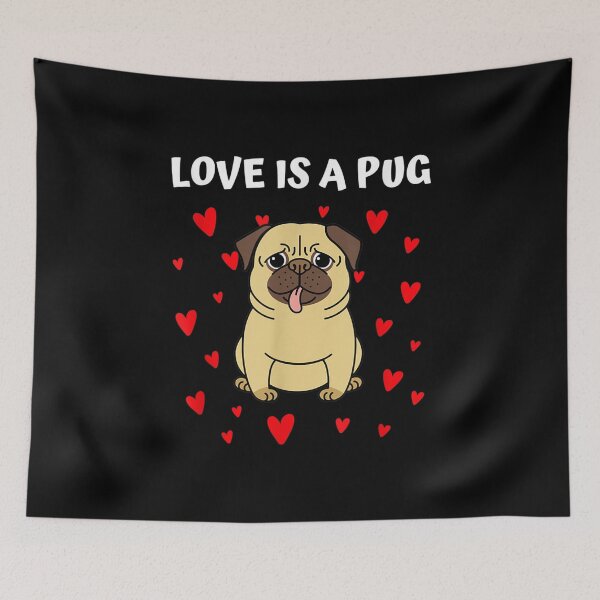 Artikelvorschau, Mops-Liebhaber-Geschenk-Liebe ist ein Mops-Mops-Slogan entworfen und verkauft von jennifera11.
