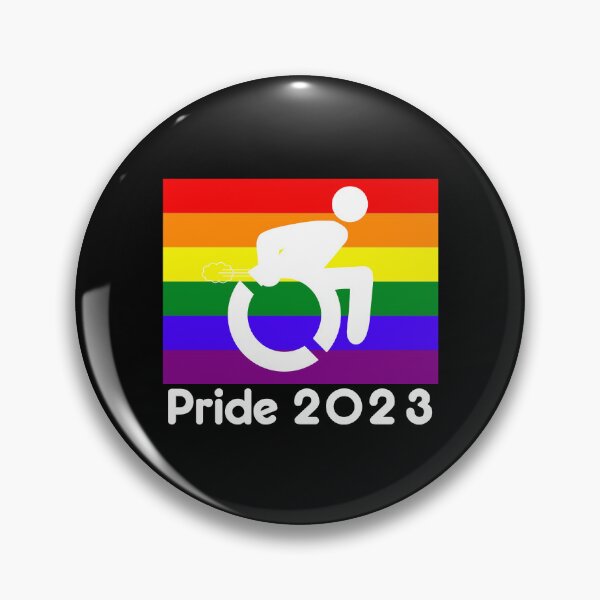 Item preview, Handicap Gay Pride 2023 designed and sold by roadworkplay.