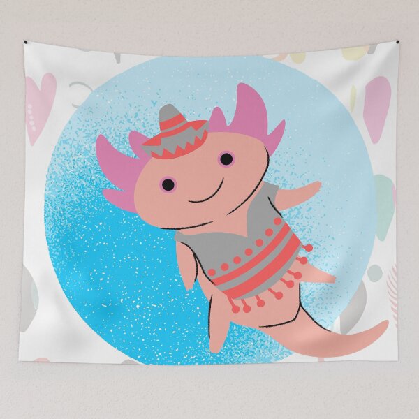 Aperçu de l'œuvre Modèle de dessin animé Axolotl créée et vendue par Paint84.