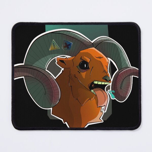 Item preview, Angry mountain goat head designed and sold by faizdorpy.