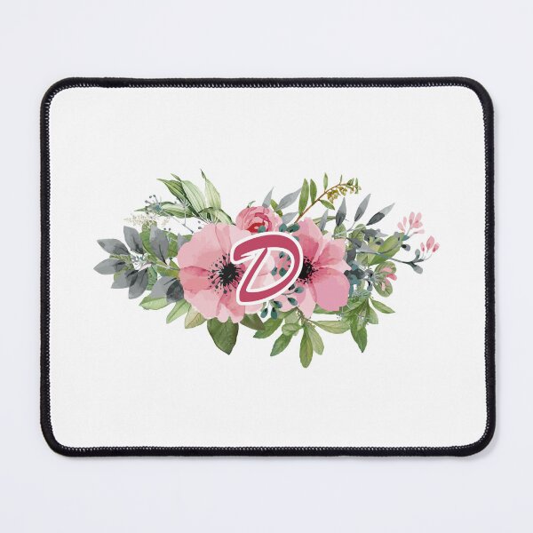 Item preview, D : Floral Initial Wreath Monogram D designed and sold by EasilyShop.