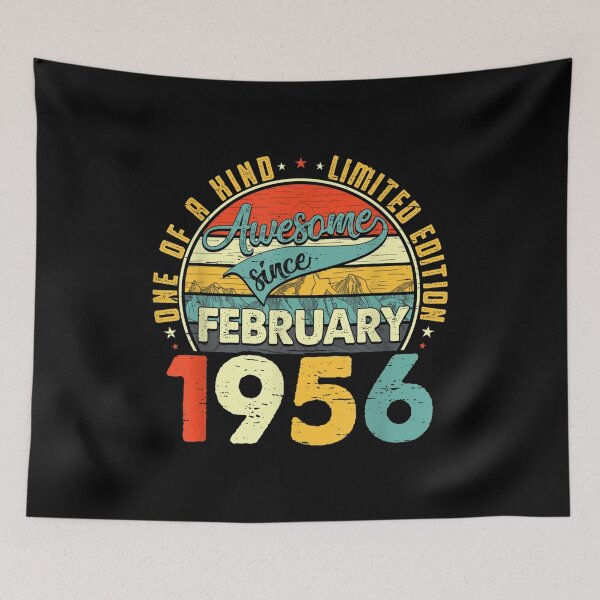 Item preview, Born In February 1956 66th Birthday Gift Retro 66 Years Old  designed and sold by jennifera11.