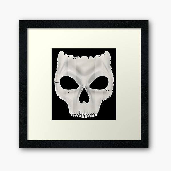 Ghost Skull Framed Art Print