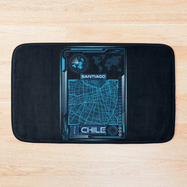 Item preview, SANTIAGO MAP CHILE designed and sold by hatimelhag.