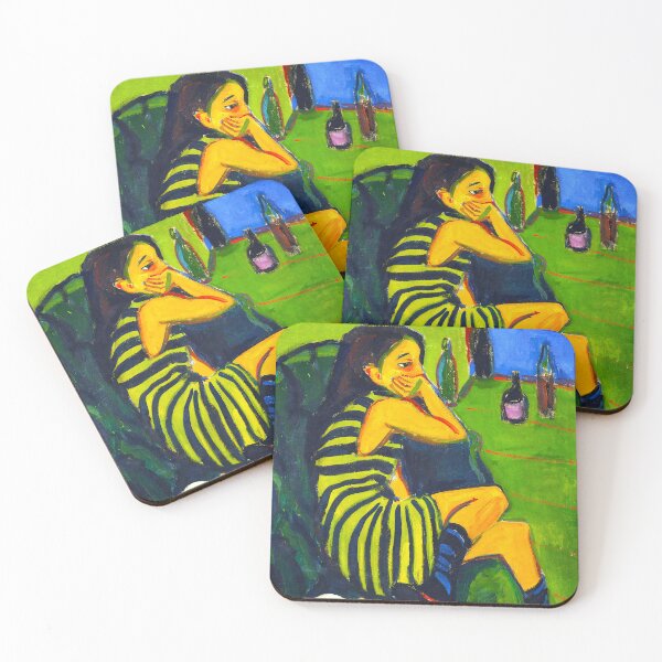 Item preview, HD ERNST LUDWIG KIRCHNER - Artistin - Marcella 1910 designed and sold by Go Logo Designs.