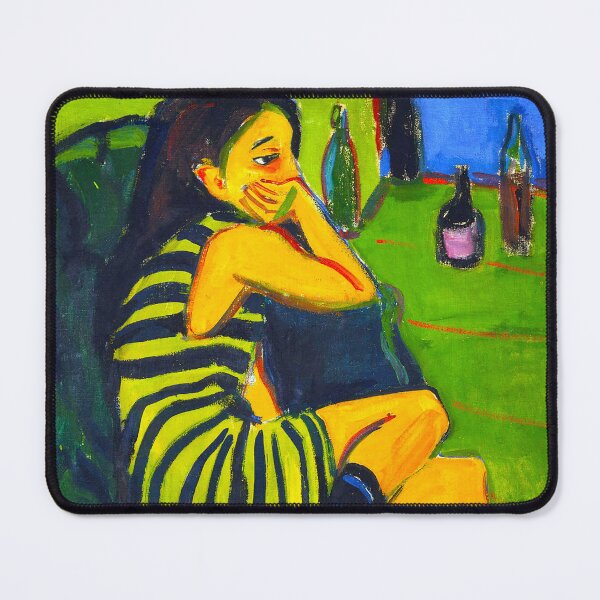 Item preview, HD ERNST LUDWIG KIRCHNER - Artistin - Marcella 1910 designed and sold by Go Logo Designs.