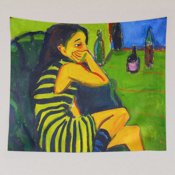 Item preview, HD ERNST LUDWIG KIRCHNER - Artistin - Marcella 1910 designed and sold by Go Logo Designs.
