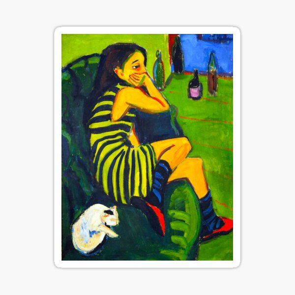 Artikel-Vorschau von HD ERNST LUDWIG KIRCHNER - Artistin - Marcella 1910, designt und verkauft von gologodesigns.