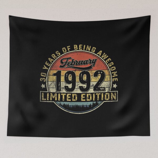 Item preview, 30th Birthday Gift Retro February 1992 30 Yrs Old 30th Bday  designed and sold by jennifera11.