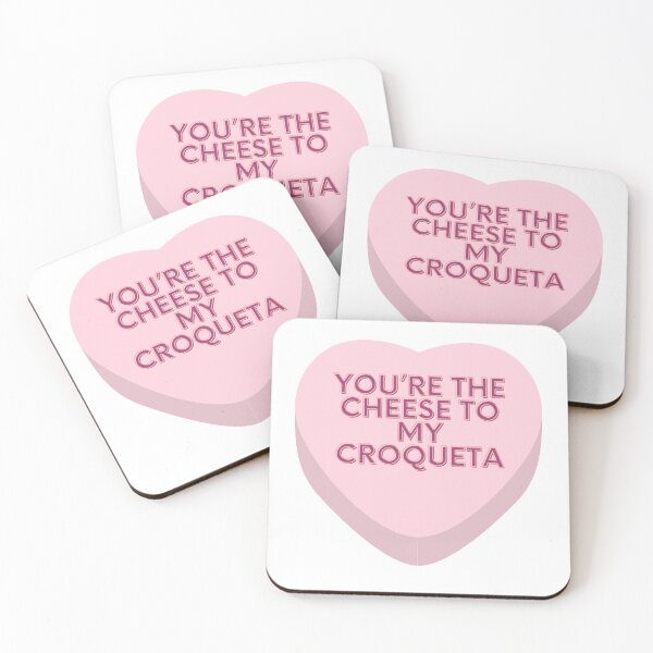 Item preview, You're the cheese to my croqueta - Valentines - Candy heart - funny - Cuban humor designed and sold by Ausome  Behavior.