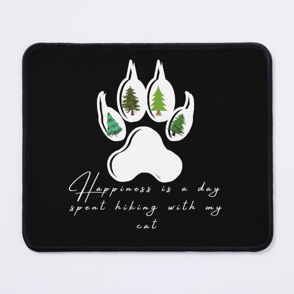 Item preview, happiness is a day spent hiking with my cat designed and sold by jassine11.