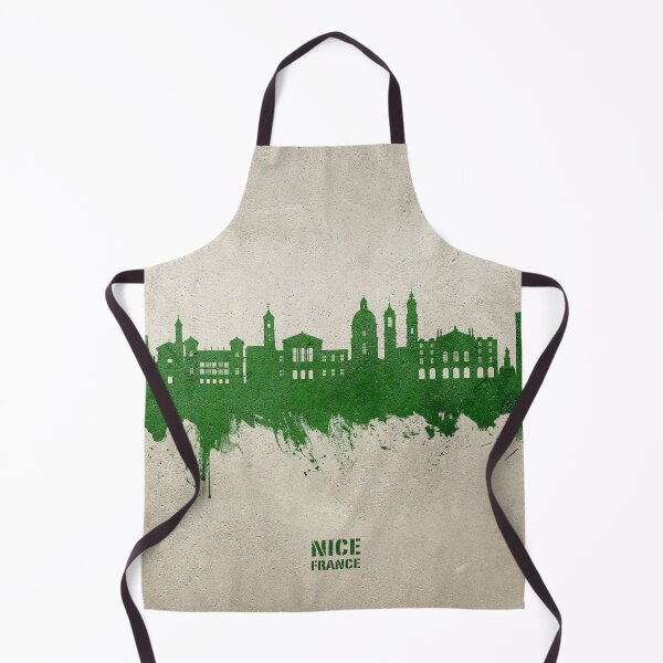 Aperçu de l'œuvre Nice France Skyline créée et vendue par ArtPrints.