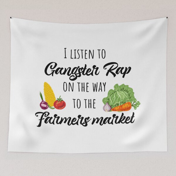 Item preview, I listen to gangster rap on the way to the farmers market designed and sold by NeoLab Society.
